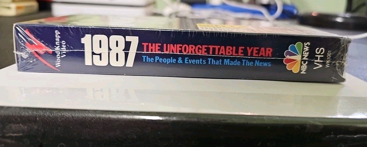 1987 The Unforgettable Year VHS SEALED NBC News Wood Knapp Video VTG