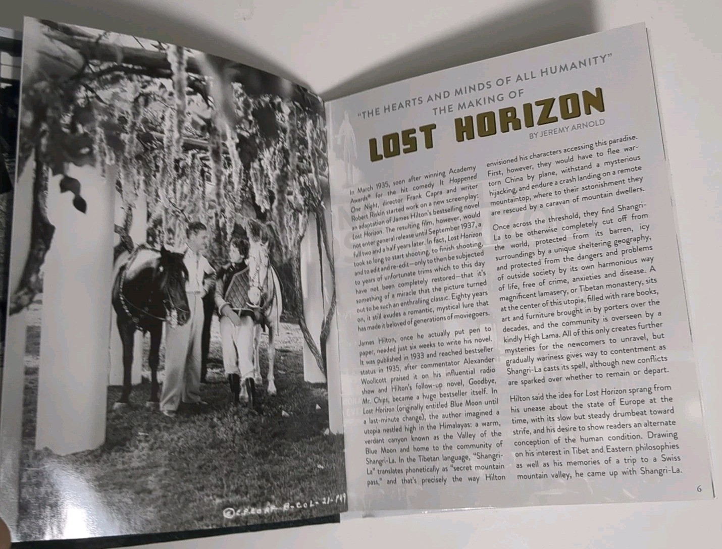 Lost Horizon Digibook Blu-ray 80th Anniversary Edition Capra Collection