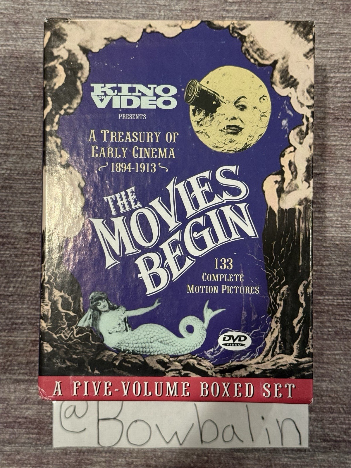 The Movies Begin: 133 Films! Early Cinema 1894-1913 (Kino Video DVD Set) VG+ !