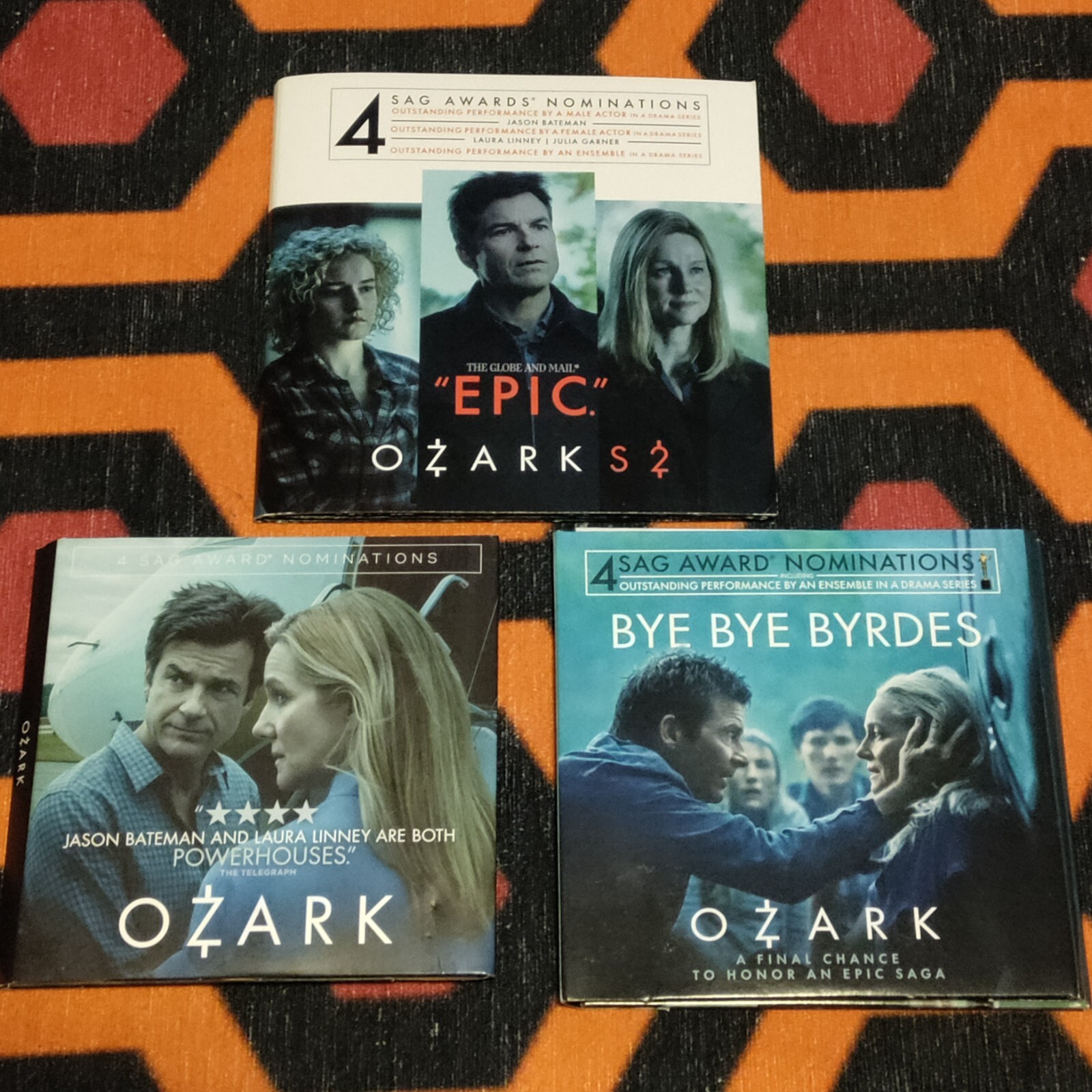 Ozark Season 1 2 4 DVD Netflix FYC Screener Edition Foldout Case