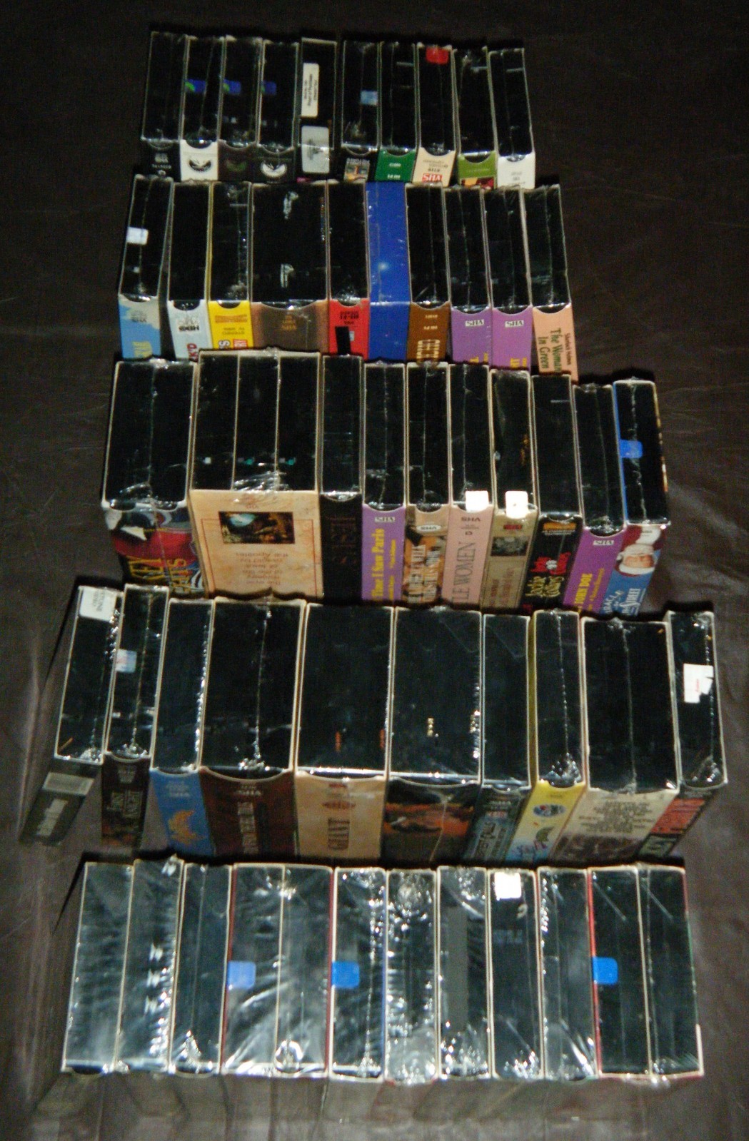 VHS Lot of 50 New Factory Sealed Assorted Titles/Movies (60 Video Cassettes)!