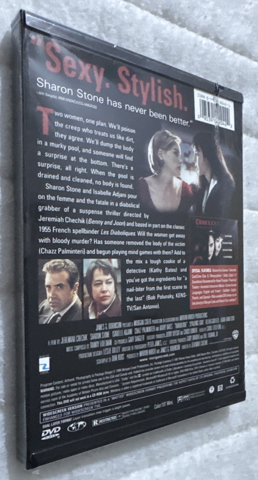 Diabolique DVD Sharon Stone Kathy Bates Chazz Palminteri Snap Case OOP Sealed