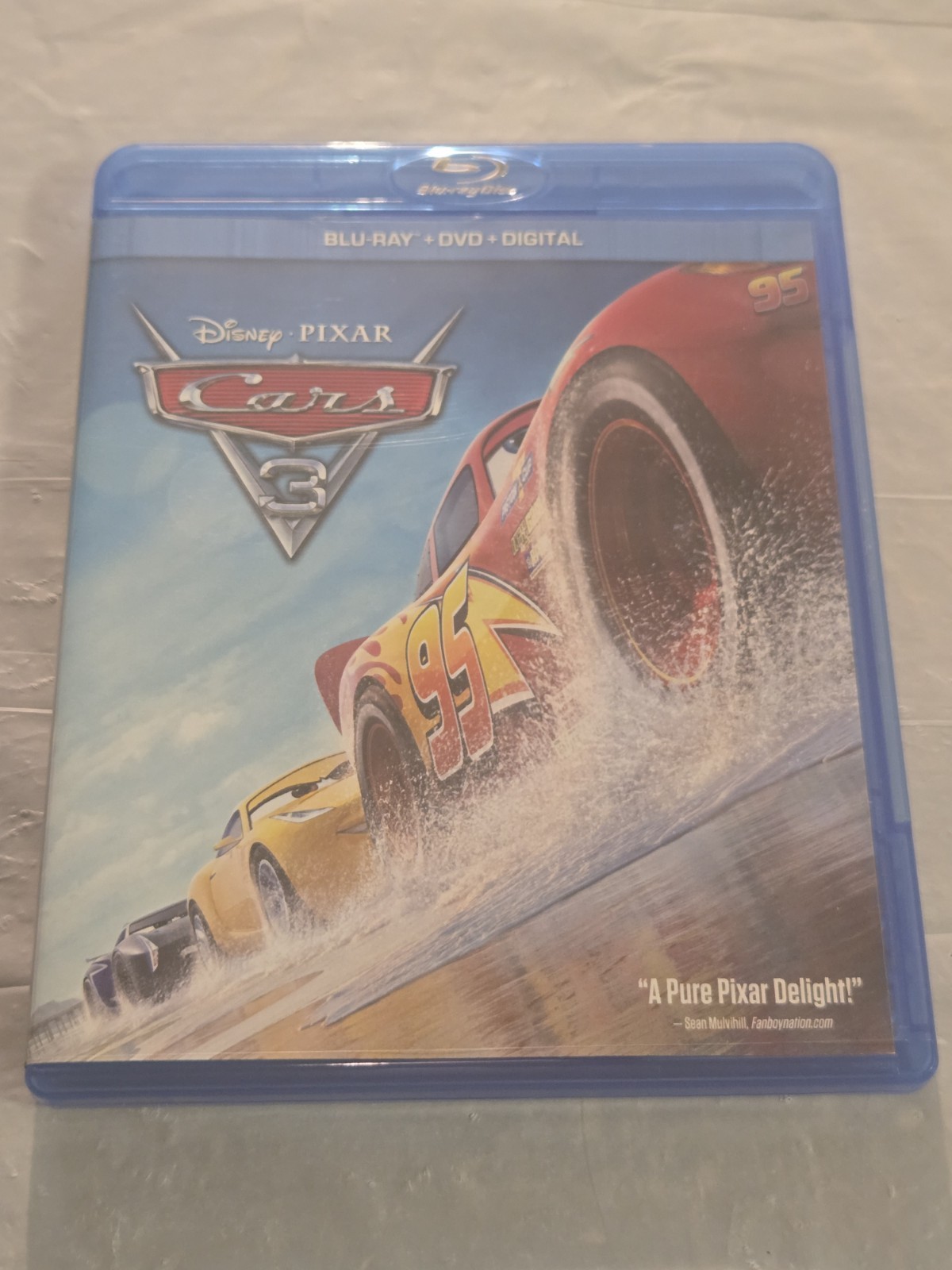 Lot of 4 Disney & Kids Blu-ray + DVD: Monster Trucks, Cars 3, Secretariat, Emoji