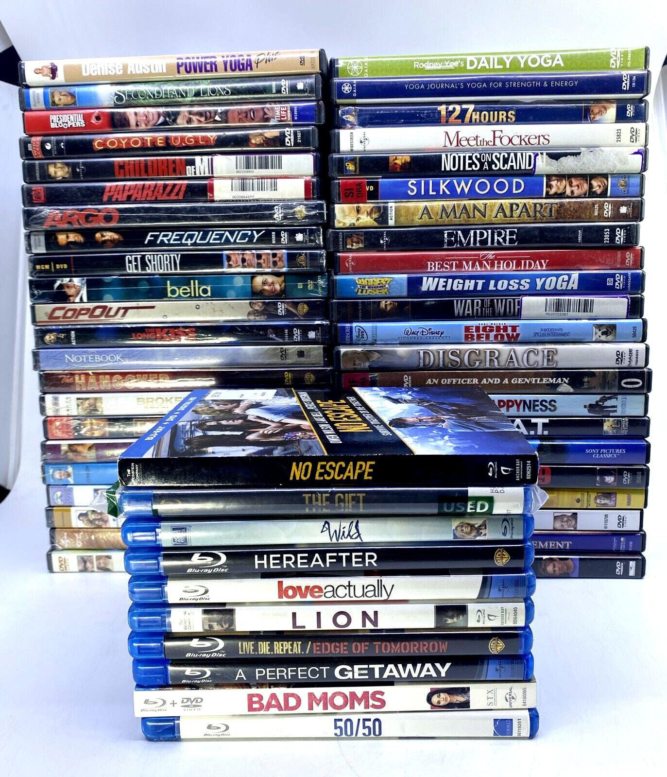Lot of 54 DVD/Blueray Movies (16 DVDs NEW SEALED / 10 Blu-ray) Adventure, Drama