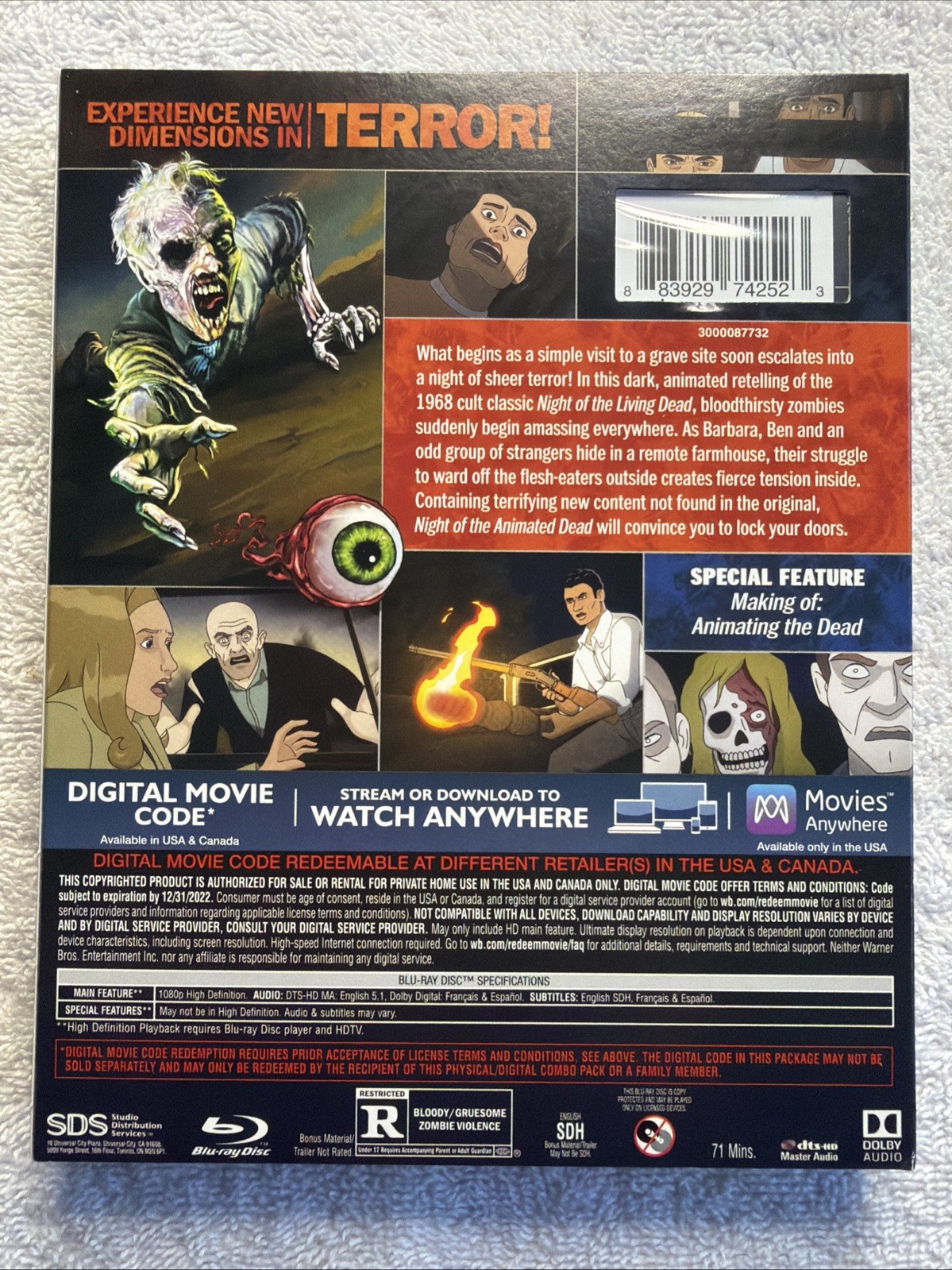 Night of the Animated Dead Blu-ray