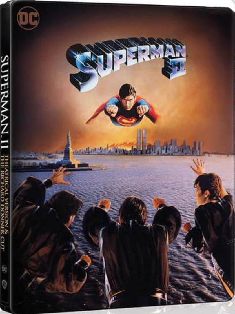 SUPERMAN II (1979) Theatrical & Richard Donner Cut 4K UHD Blu-Ray Steelbook NEW