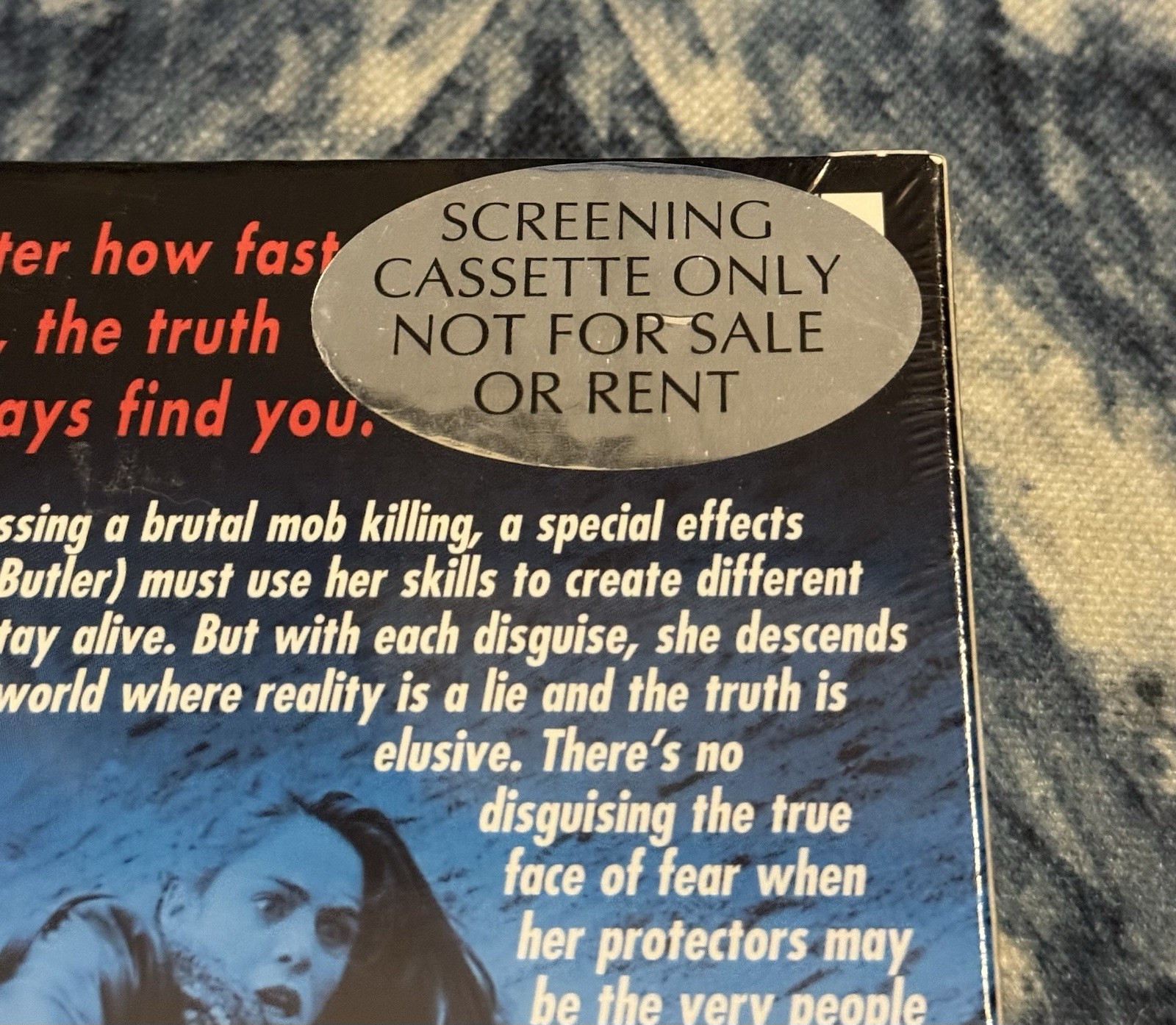 The Witness Files (VHS 2000) -SEALED Screener Tape- Yancy Butler Thriller – OOP