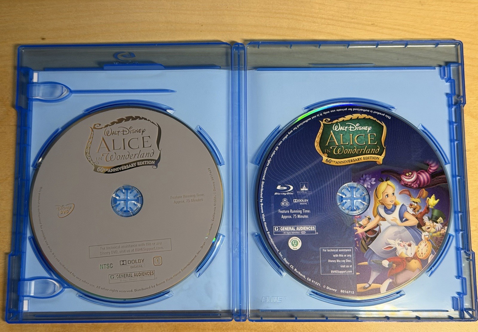 Alice in Wonderland Disney 100 Signature Edition Blu-ray + DVD Animated Movie