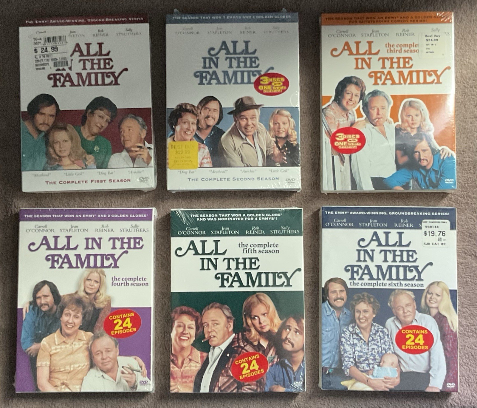 All in the Family DVD Box Set Complete Seasons 1-6 Carroll O’Connor
