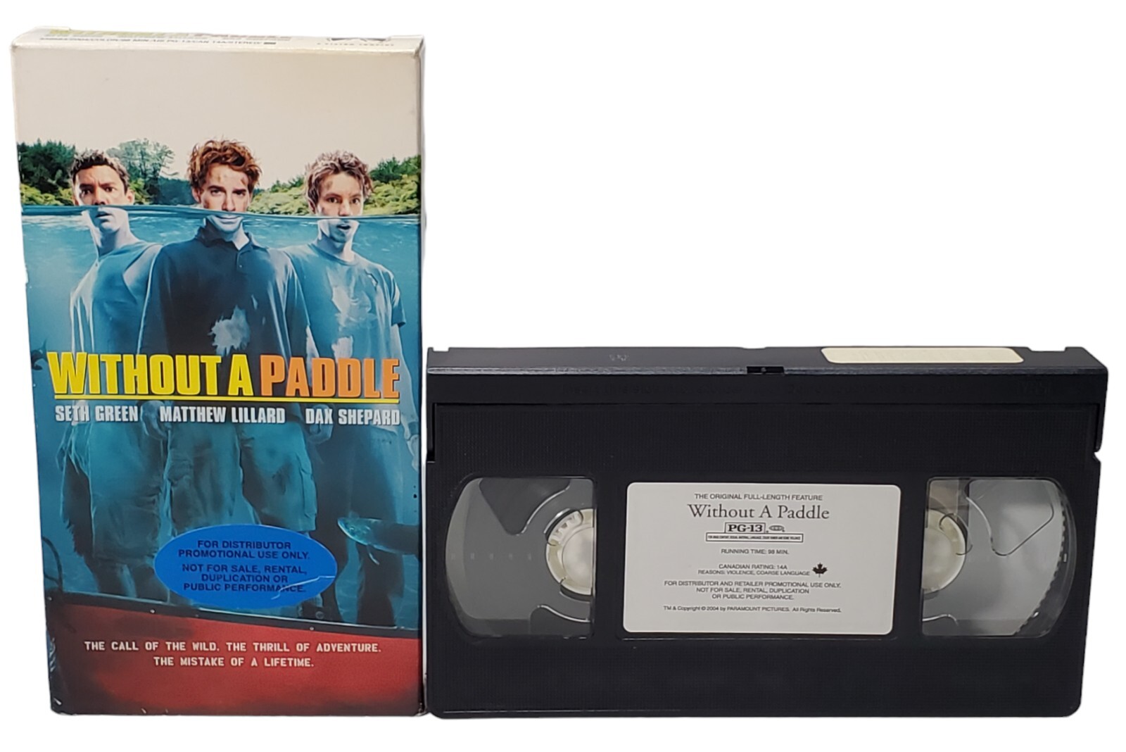 Without A Paddle VHS Tape Promotional Screener Seth Green Matthew Lillard HTF
