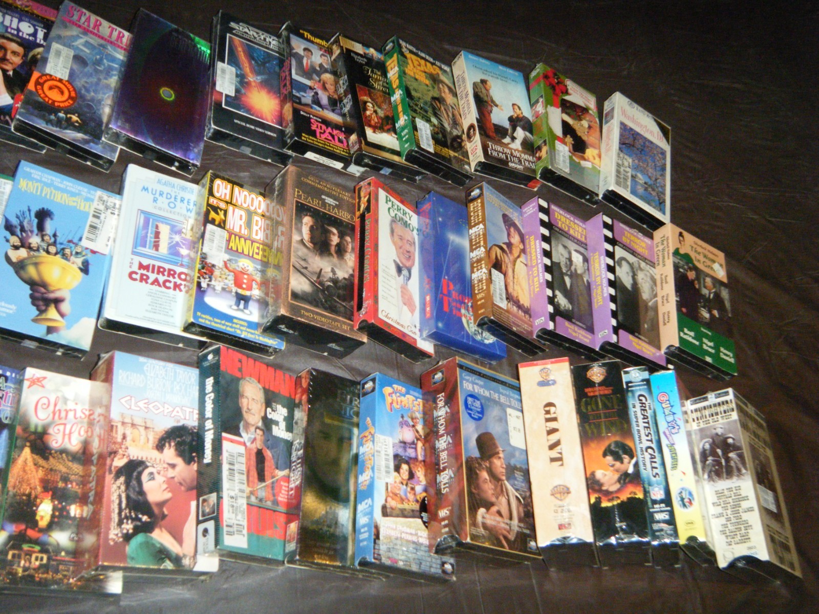 VHS Lot of 50 New Factory Sealed Assorted Titles/Movies (60 Video Cassettes)!