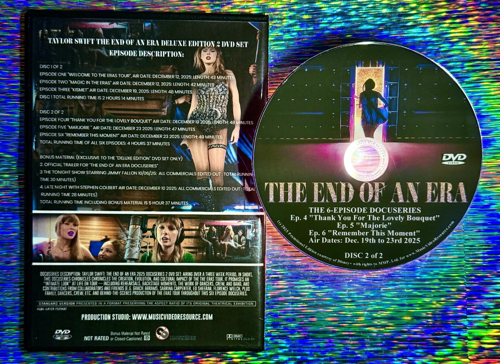 TAYLOR SWIFT THE END OF AN ERA DELUXE EDITION DOCUSERIES 2 Item Set SEALED