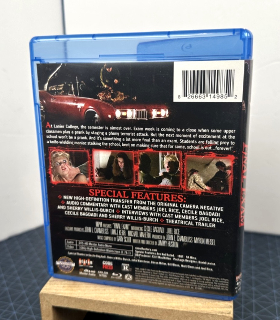Final Exam (Blu-ray, 1981, Scream Factory) Horror College Slasher