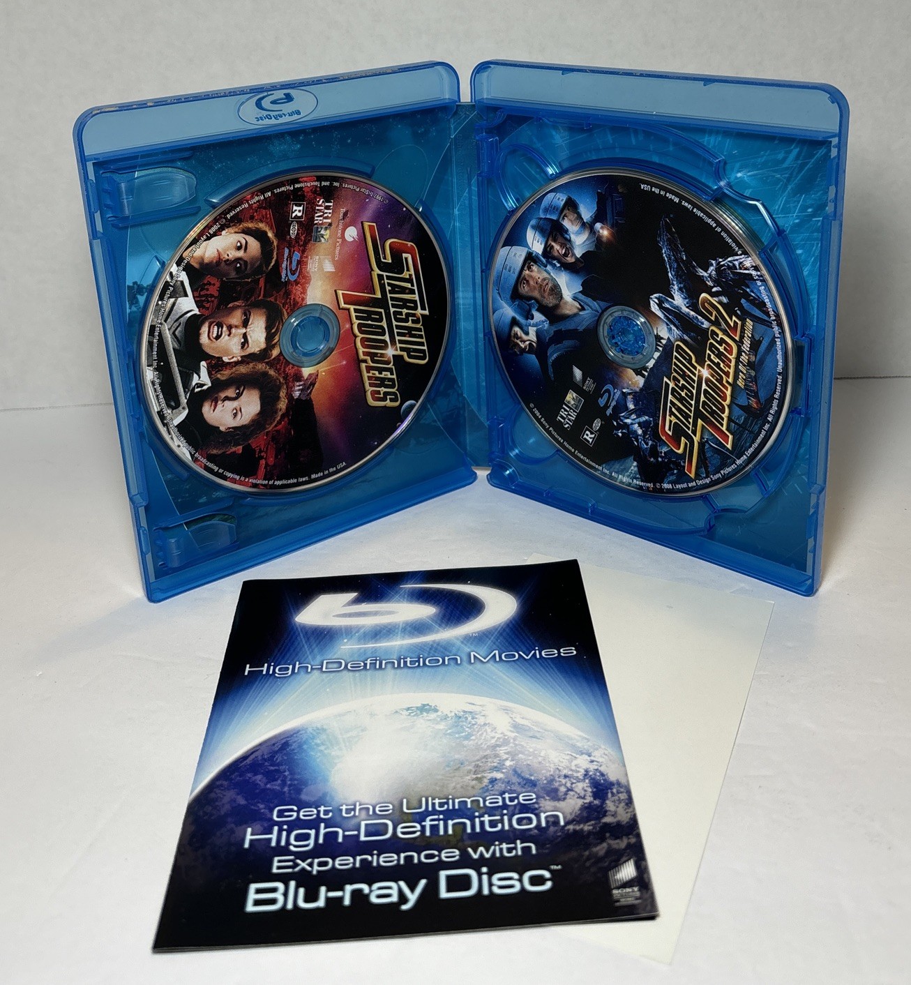 Starship Troopers Trilogy 1, 2 Hero of the Federation, 3 Marauder Movie Blu Ray