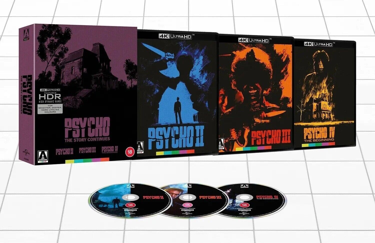 PSYCHO : Collection Story Continues II III & IV 3 Sequels New 4k Ultra HD Boxset