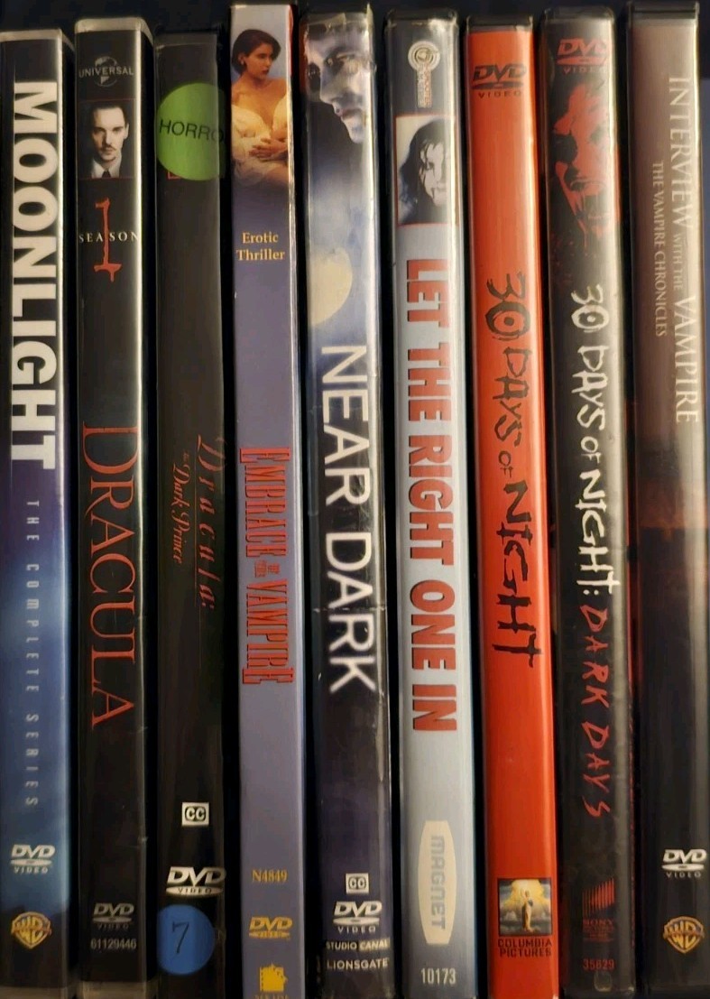 RARE 9 Film DVD Vampire Horror lot Near Dark Dracula Dark Prince 30 Days/ Night