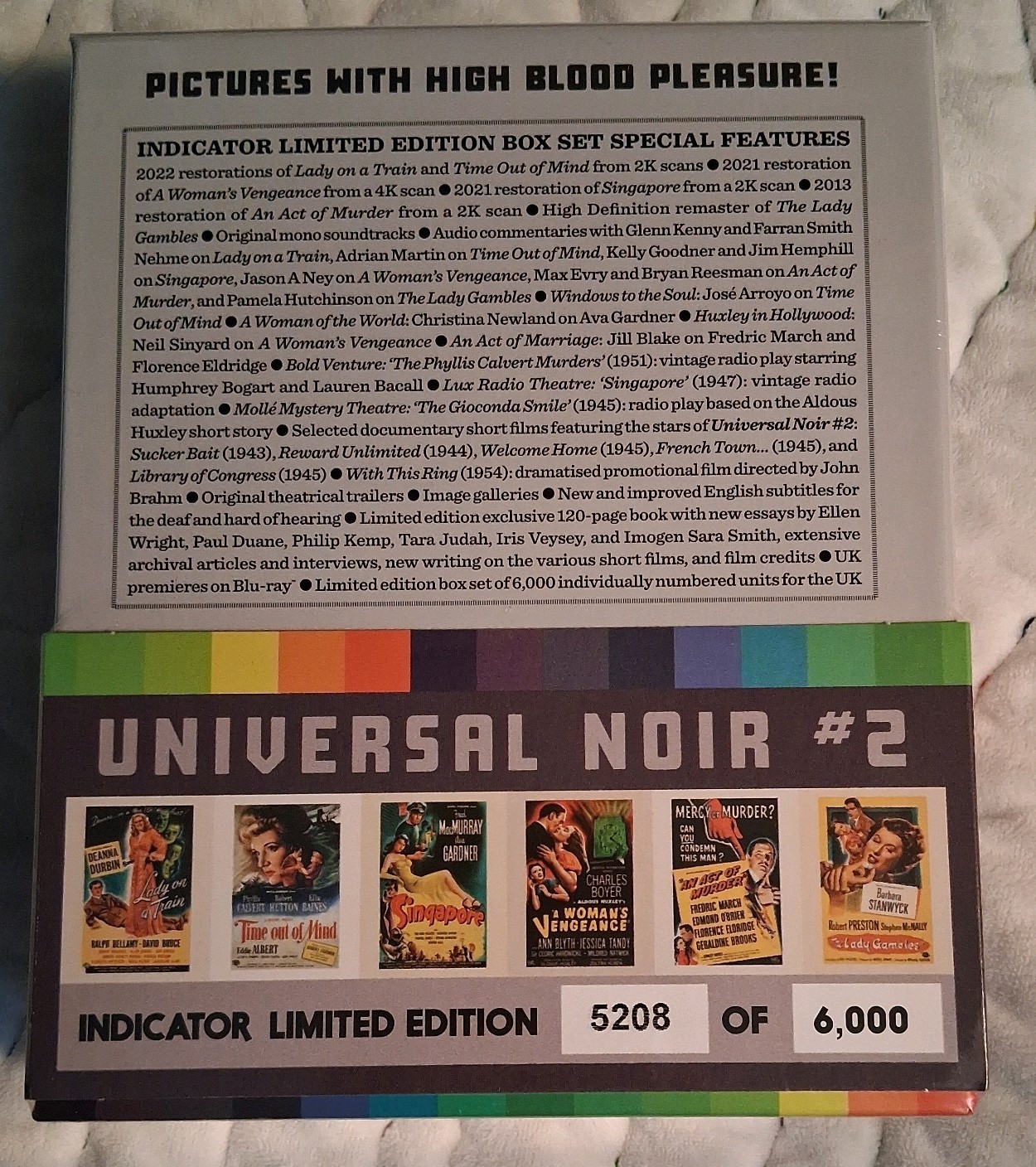 Universal Noir 2 Limited Edition Blu-ray Region B OOP