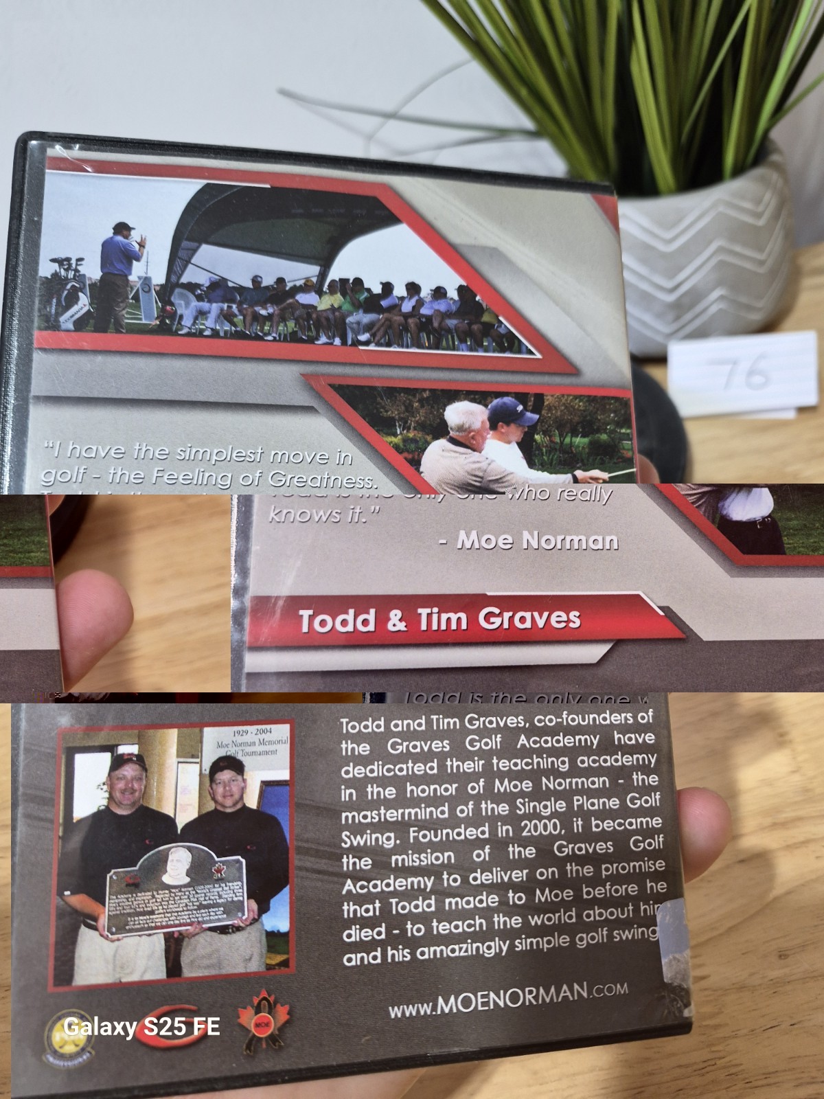 Single Plane Solution: Secrets of Moe Norman 2-DVD Graves Golf Instruction