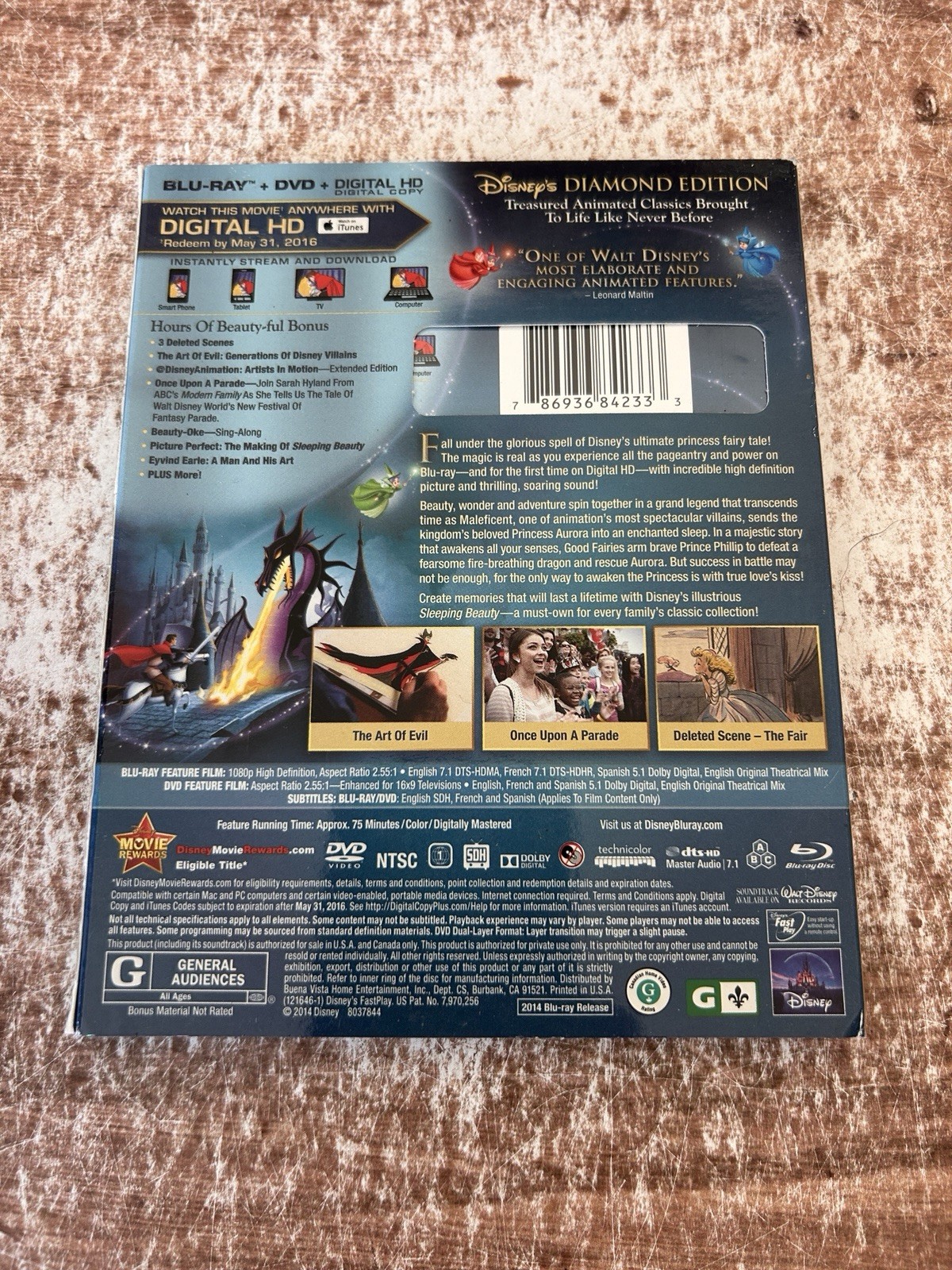 Sleeping Beauty, Disney, Diamond Edition Blu-ray Combined shipping