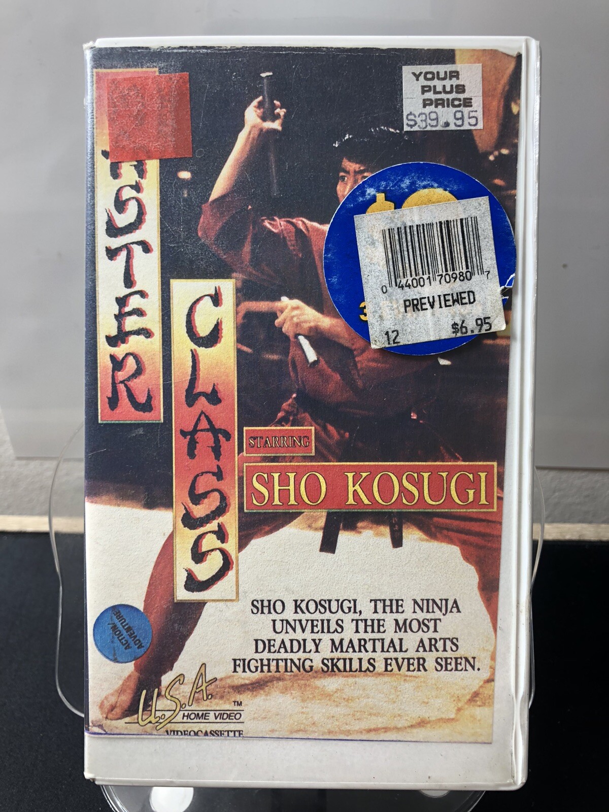 Master Class Starring Sho Kosugi RARE VHS Rental Copy 1985 60min Ninja Skills