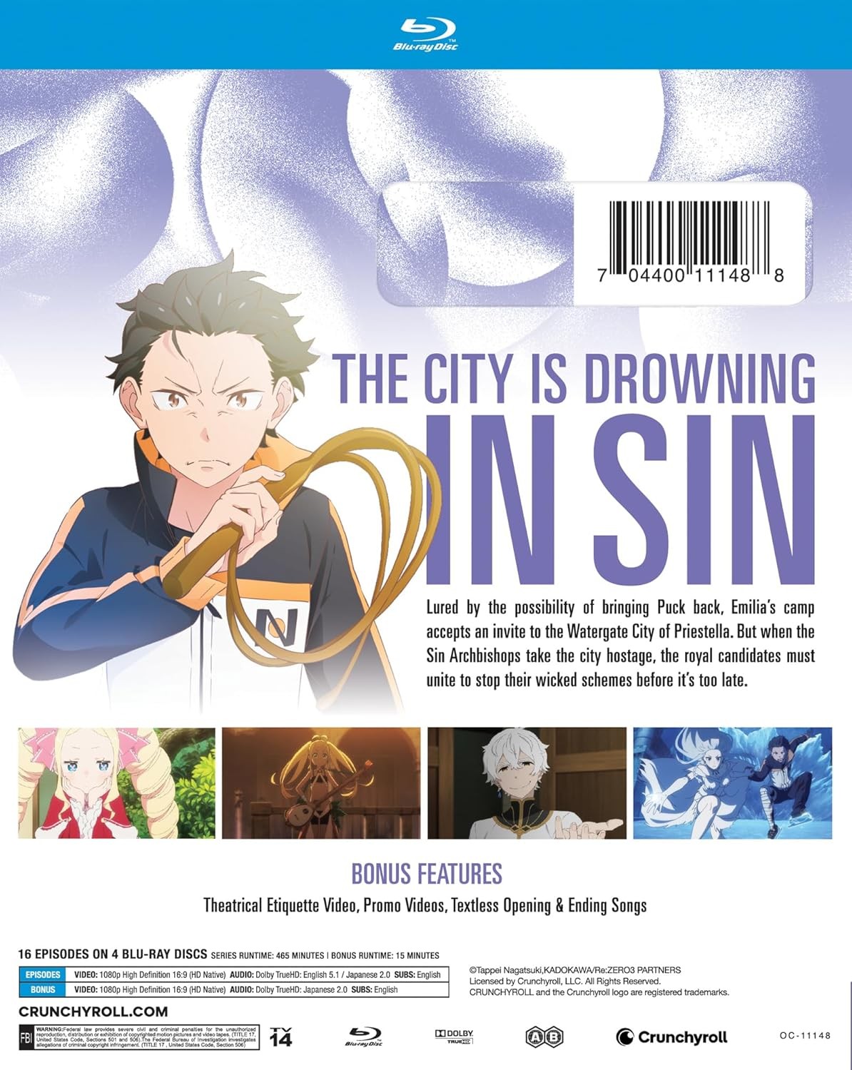 Re:Zero -Starting Life In Another World- S3 (Blu-ray) PREORDER SHIP 7/28/26