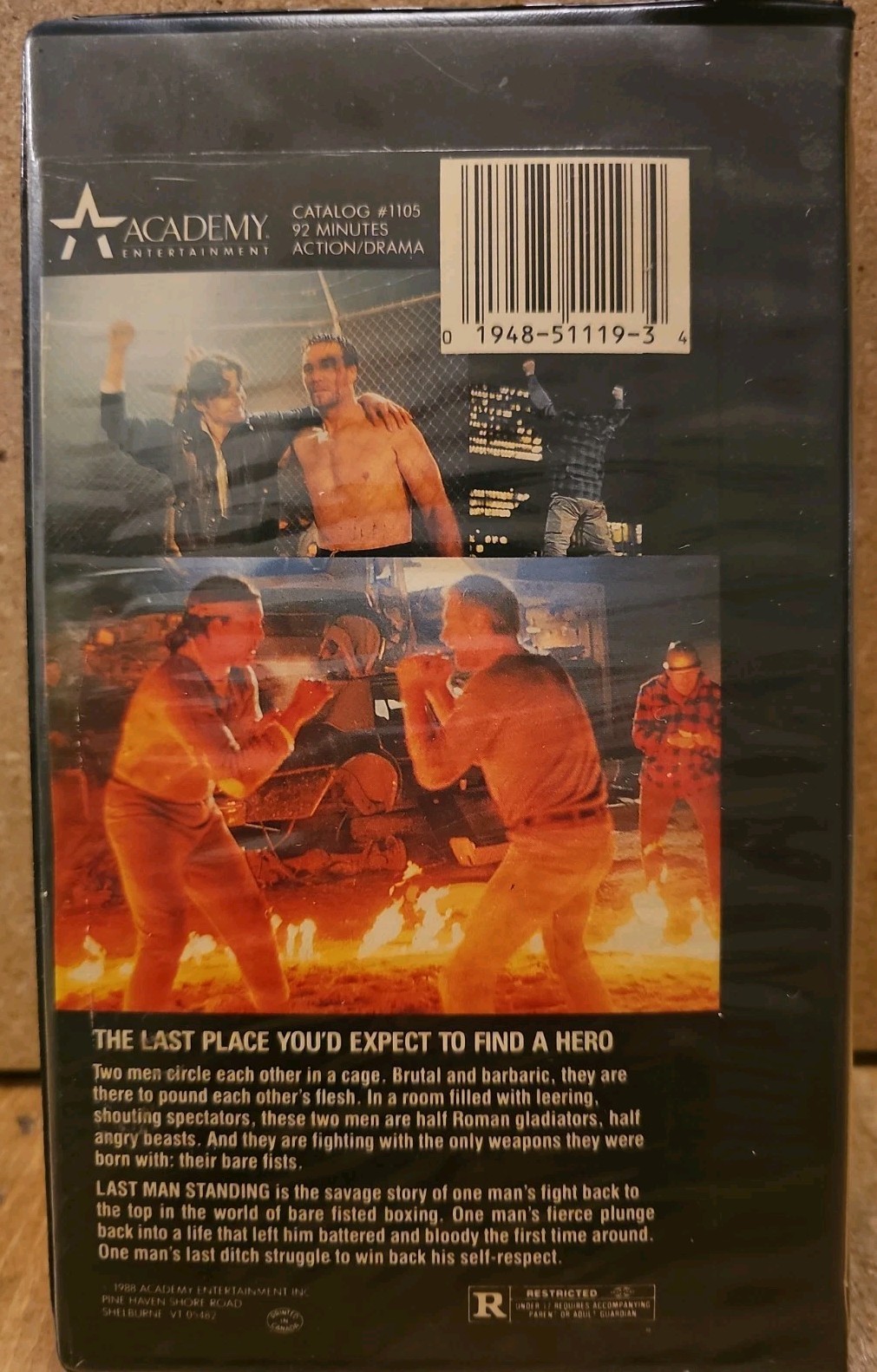 Last Man Standing 1987 Rare (VHS Clamshell Former Rental 1998)