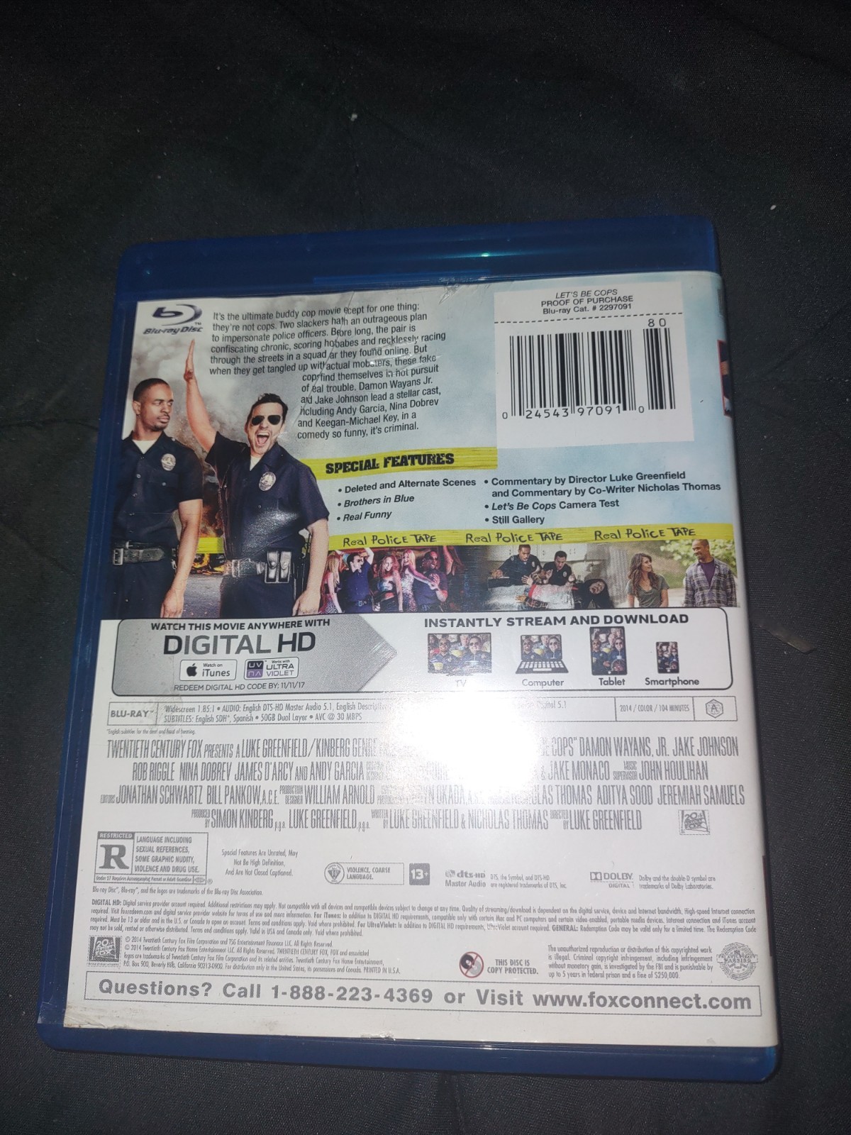 Let’s Be Cops (Blu-ray, 2014) Luke Greenfield, Kinberg Genre