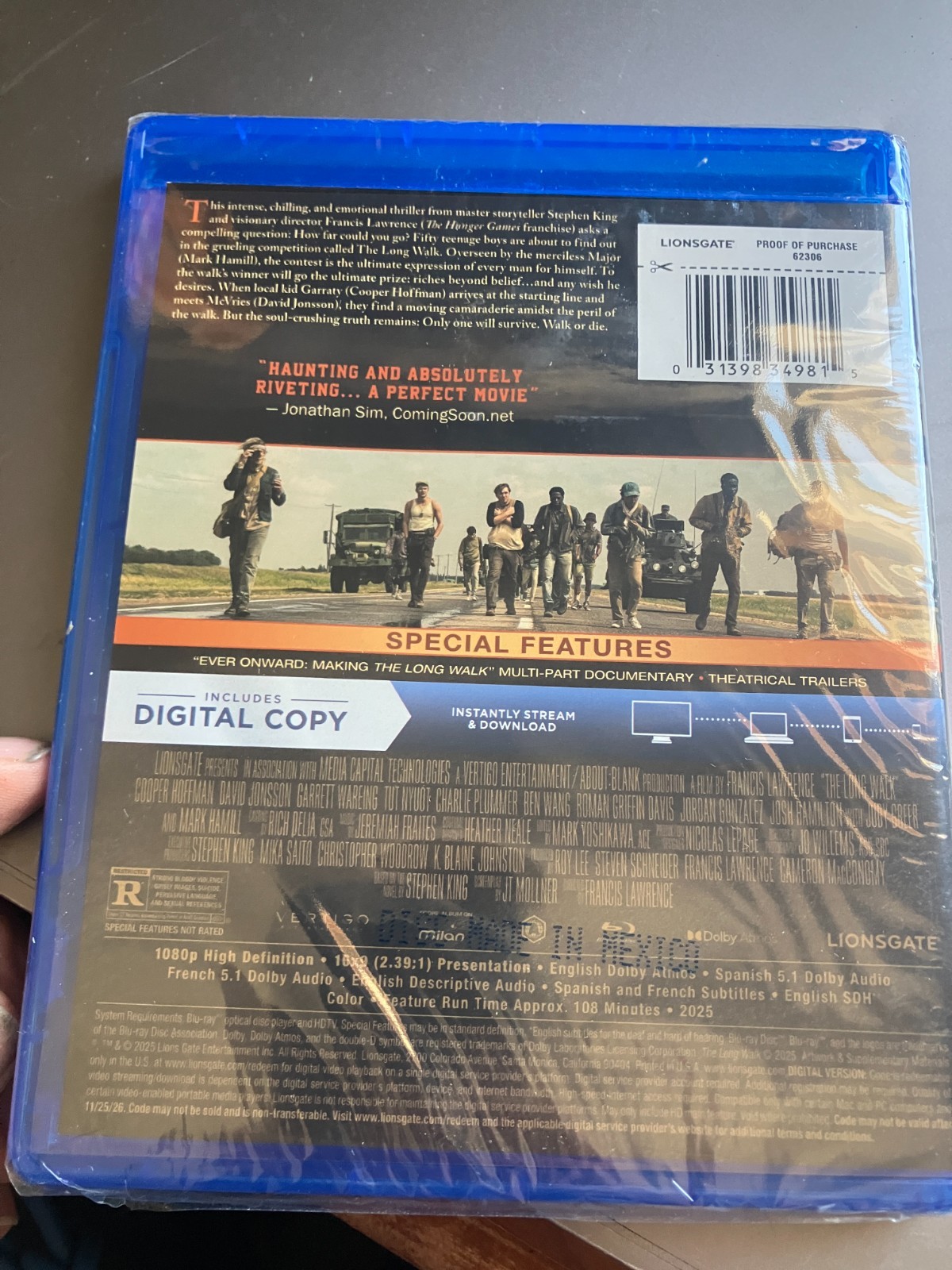 The Long Walk (Blu Ray)*new,sealed* O