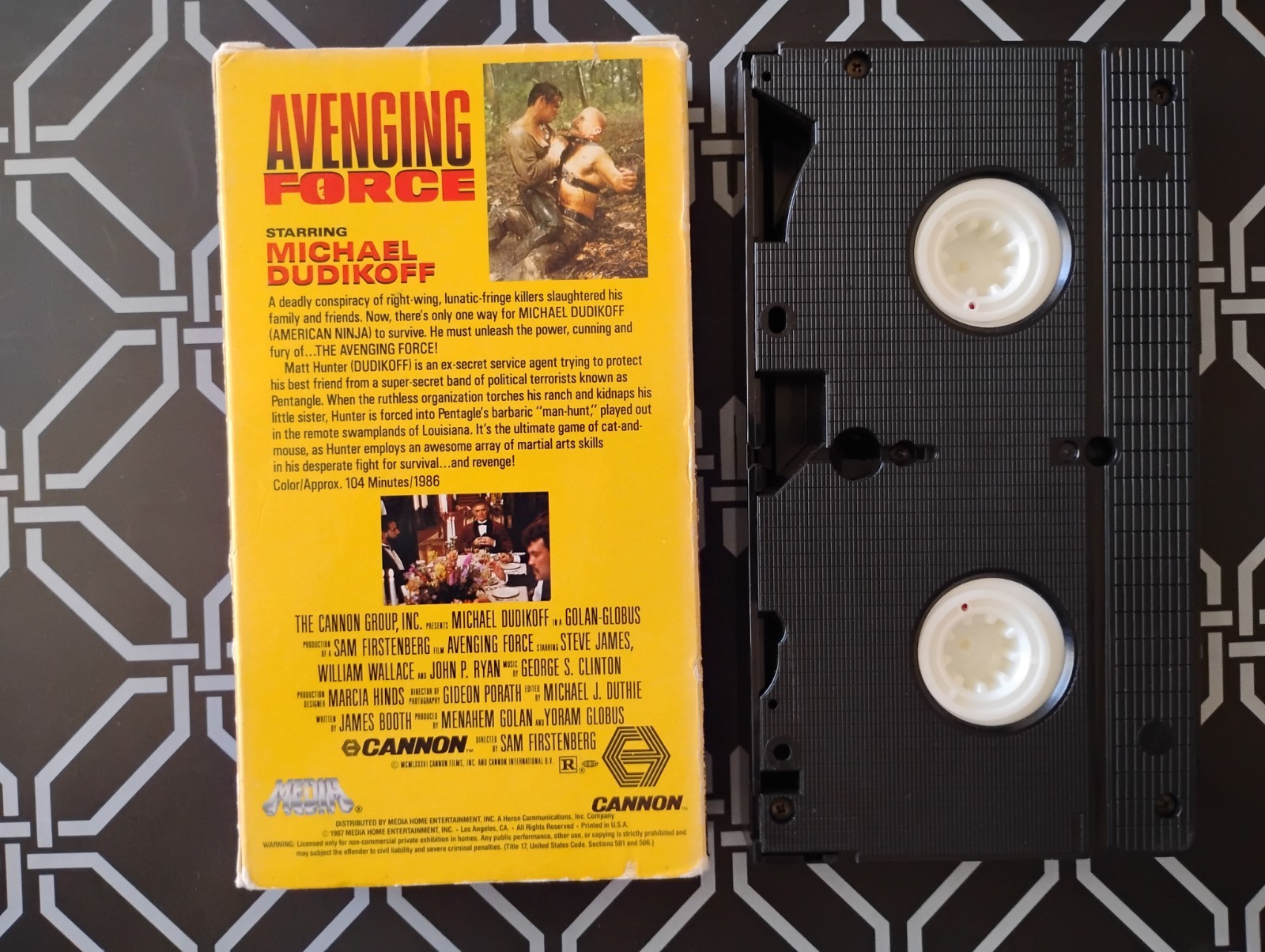 Avenging Force VHS 1987 Cannon Films Dudikoff RARE OOP FREE SHIPPING!