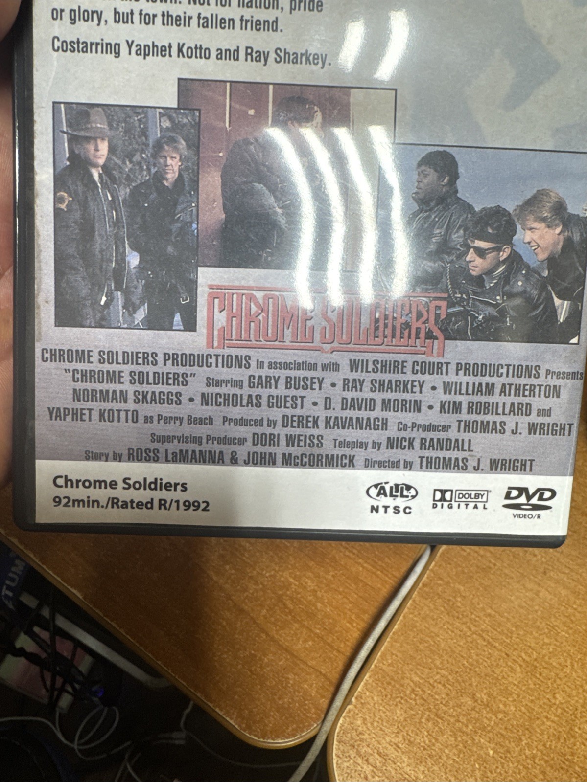Chrome Soldiers DVD 1993 Gary Busey