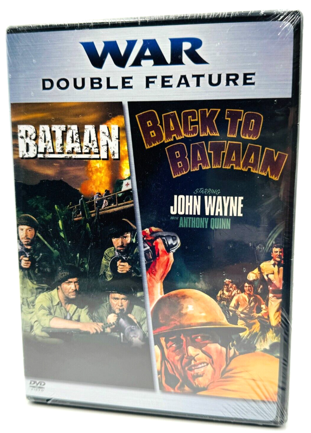 Bataan Back to Bataan 2006 Double Feature DVD John Wayne Movie Film SEALED
