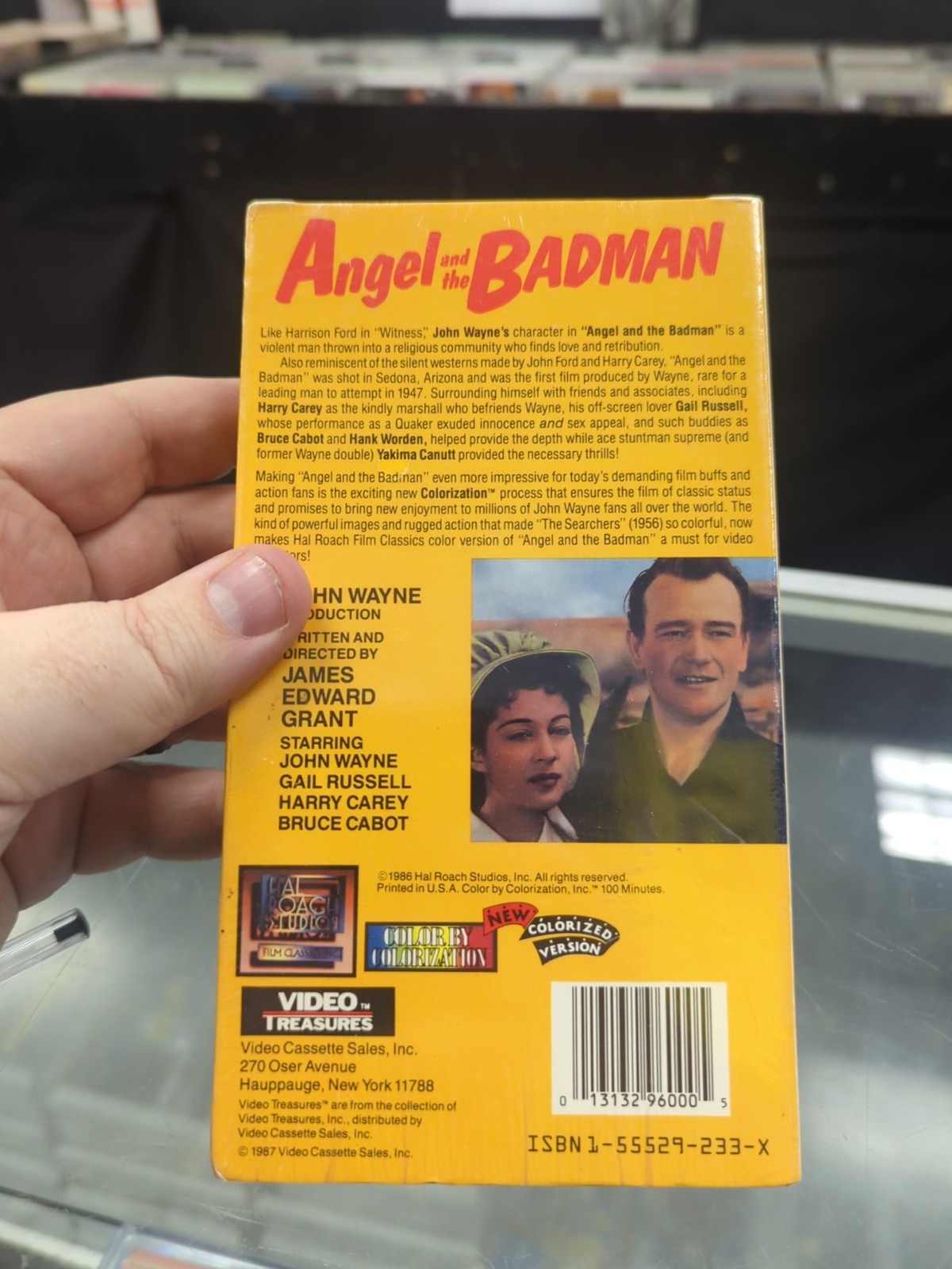 Angel And The Badman- John Wayne & Gail Russell Colorized Version-VHS- New