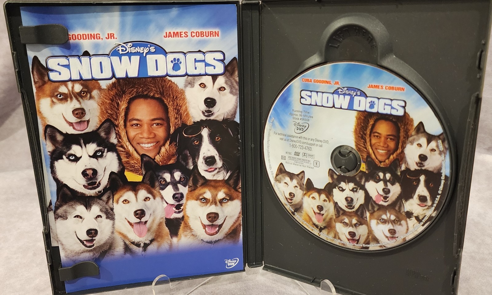 DVD Disney Movie “Snow Dogs” Comedy Adventure Cuba Gooding Jr. PG 99 Minutes