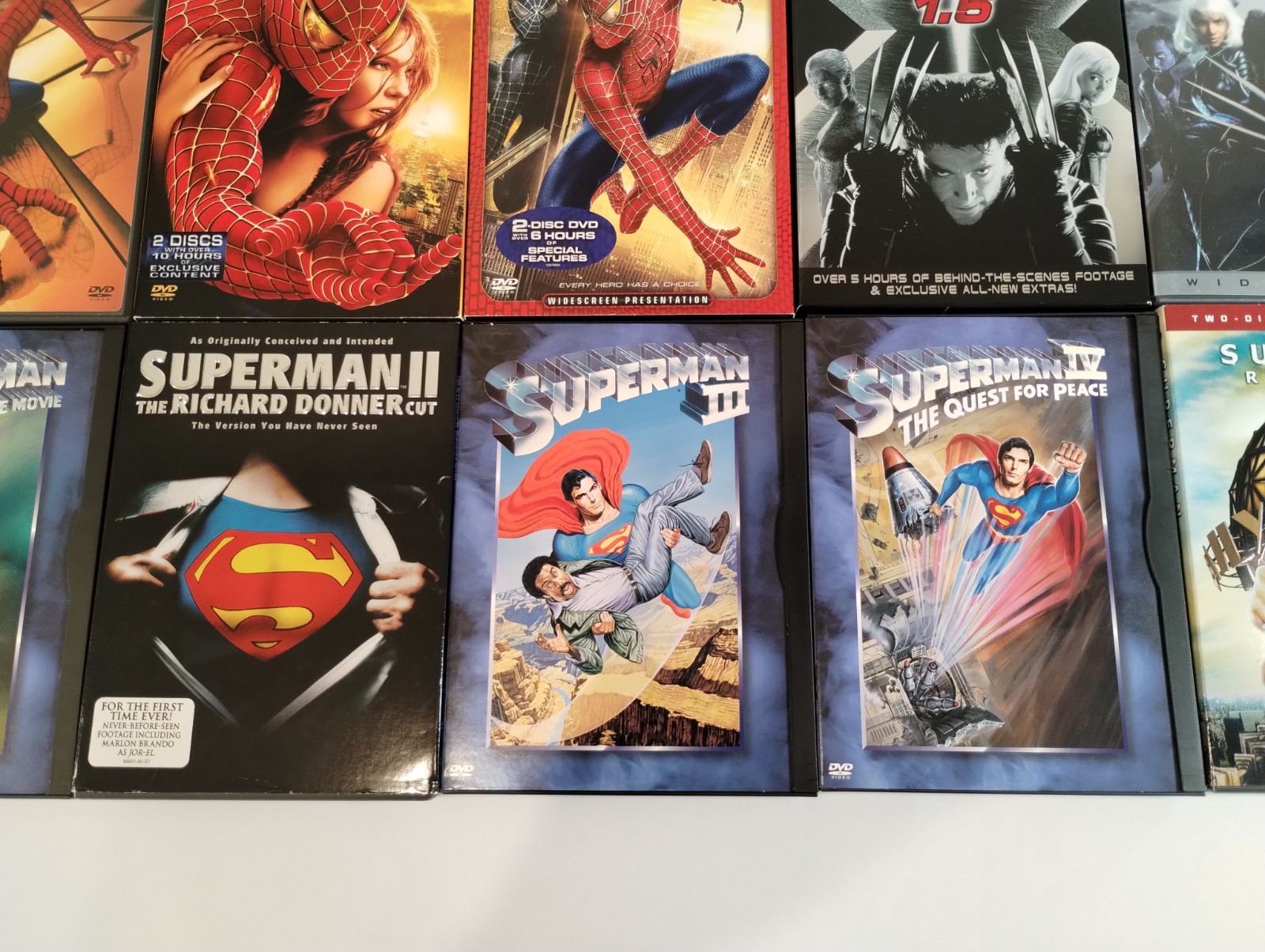 Marvel / DC Movies DVD Lot of 19 + 2 Makings of DVDs Excellent Condition