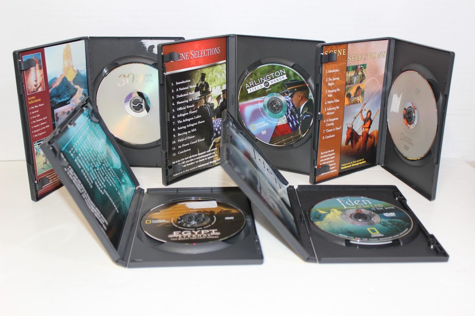 National Geographics DVD Series Lot of 5 See images for Titles History