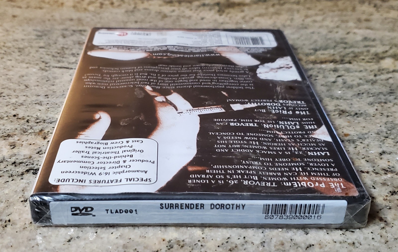 SURRENDER DOROTHY DVD VERY RARE OOP GAY LGBTQ INTEREST DARK S&M PSYCHO DRAMA NEW