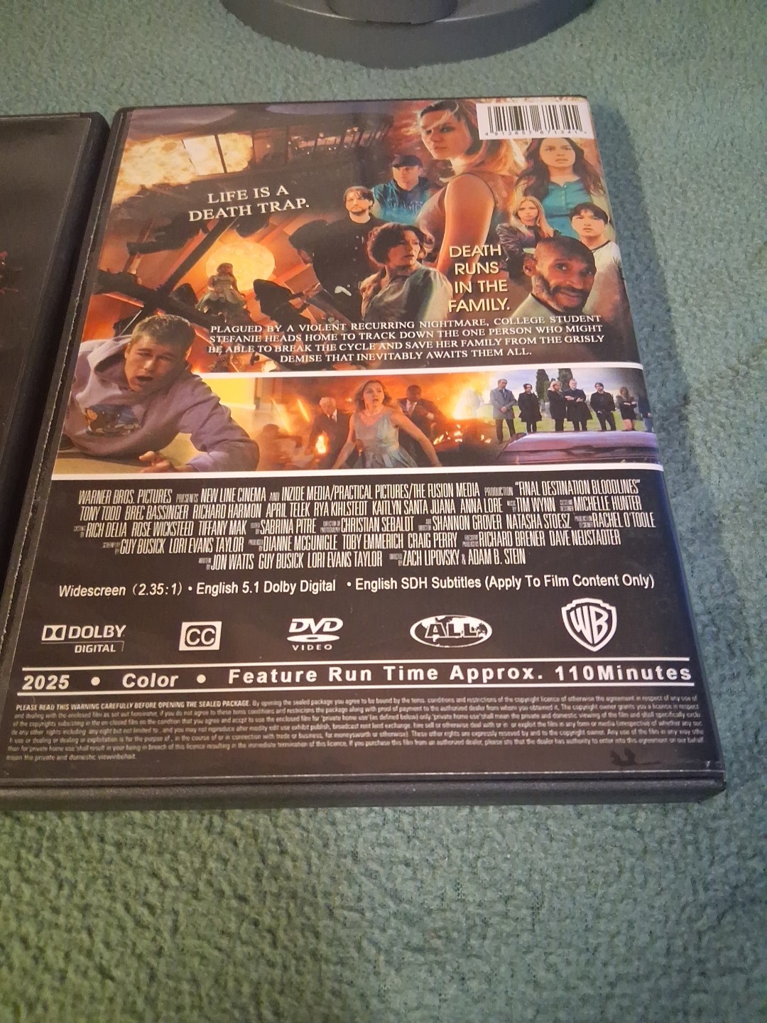 Final Destination Bloodlines DVD (2025) Unsealed