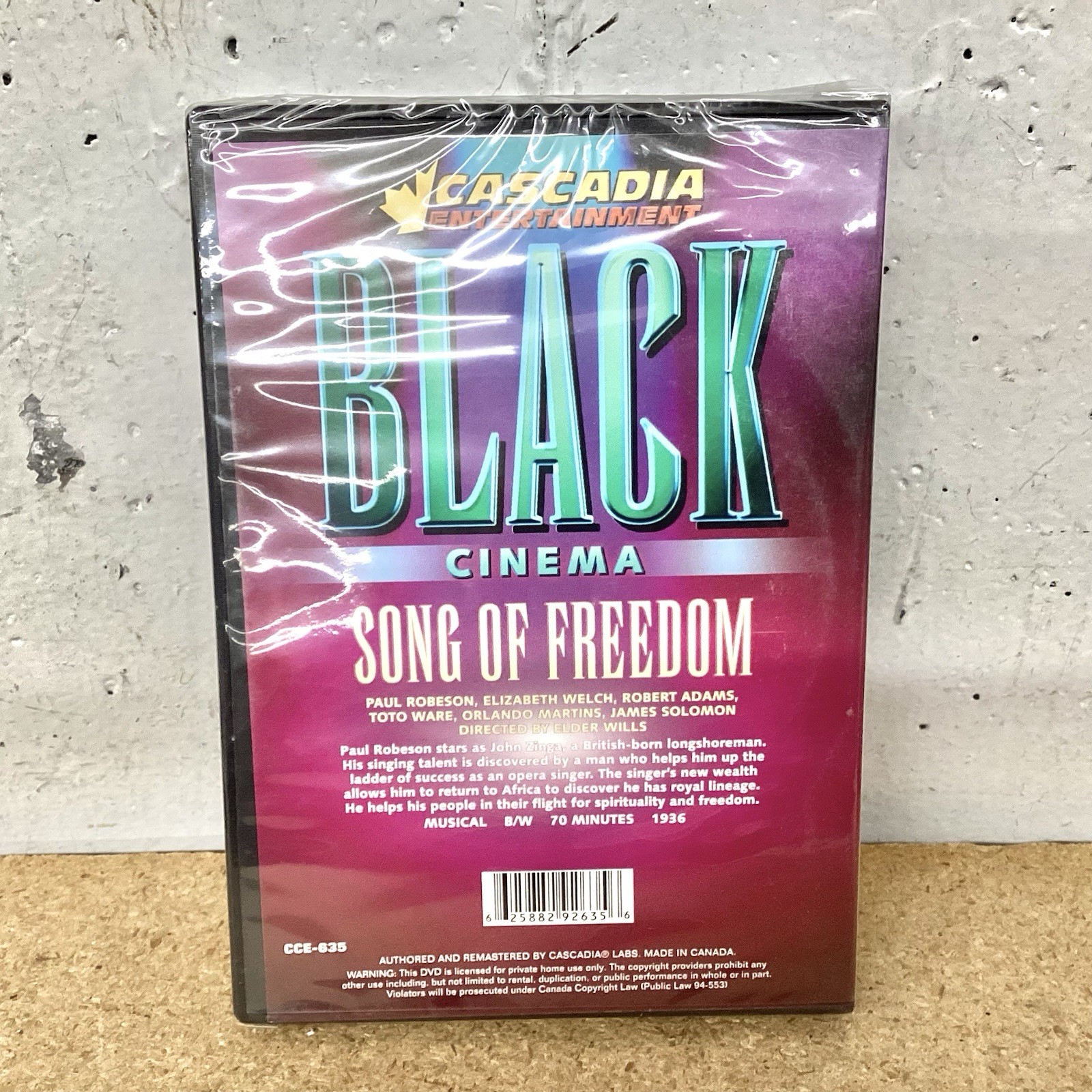 Cascadia Entertainment: Black Cinema Song Of Freedom