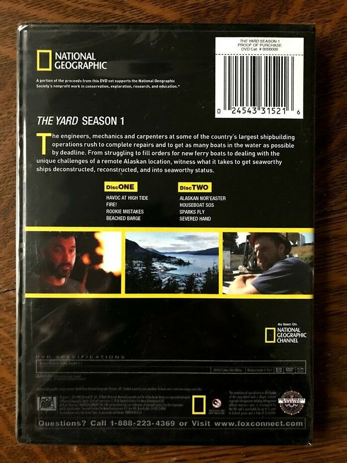 The Yard, Season 1 (2 DVDs) National Geographic, SEALED, FREE SHIP, Ohio seller