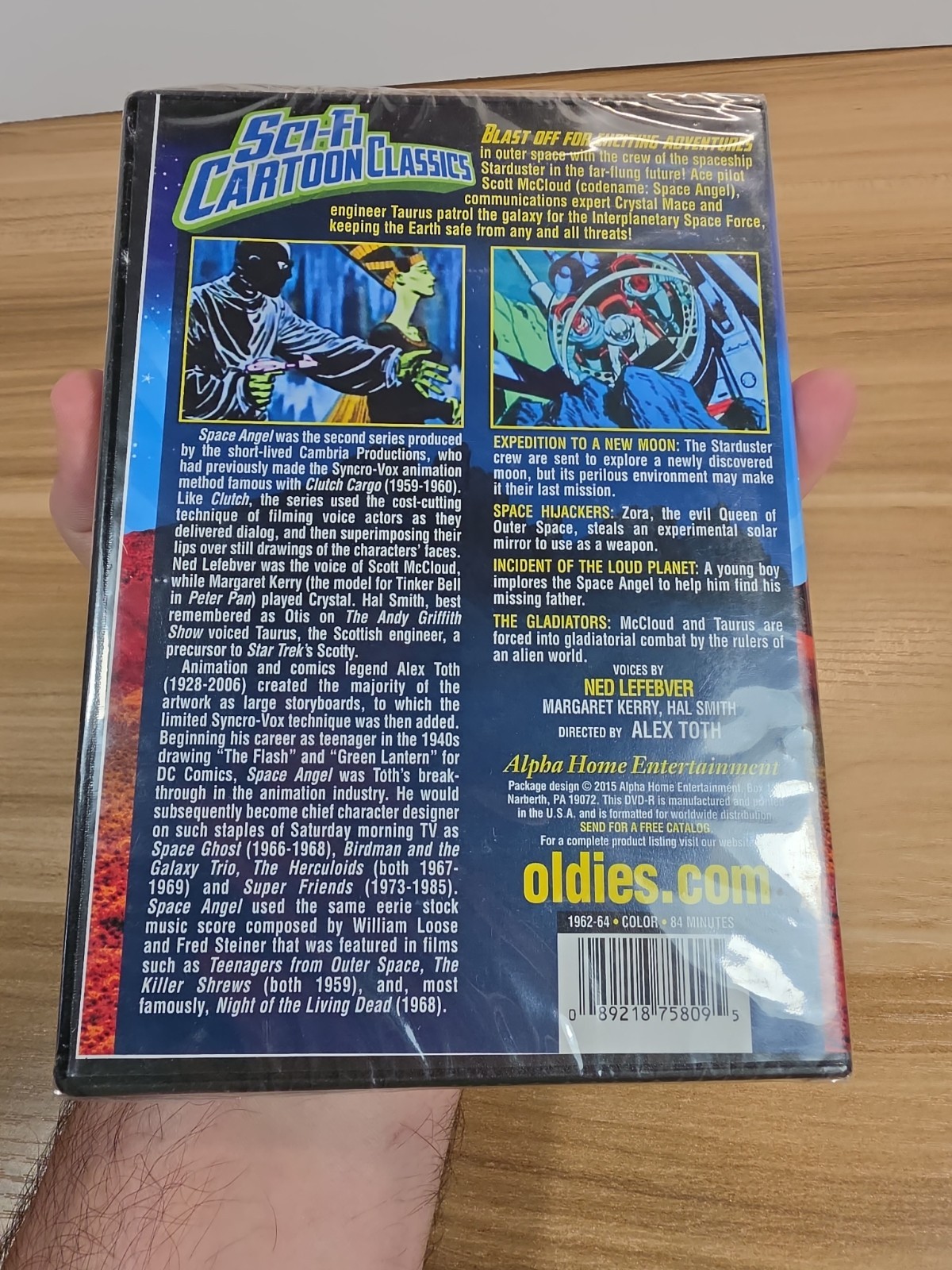 Sci Fi Cartoon Classics Dvd The Aventures Of Scott Mccloud Codename Space Angel