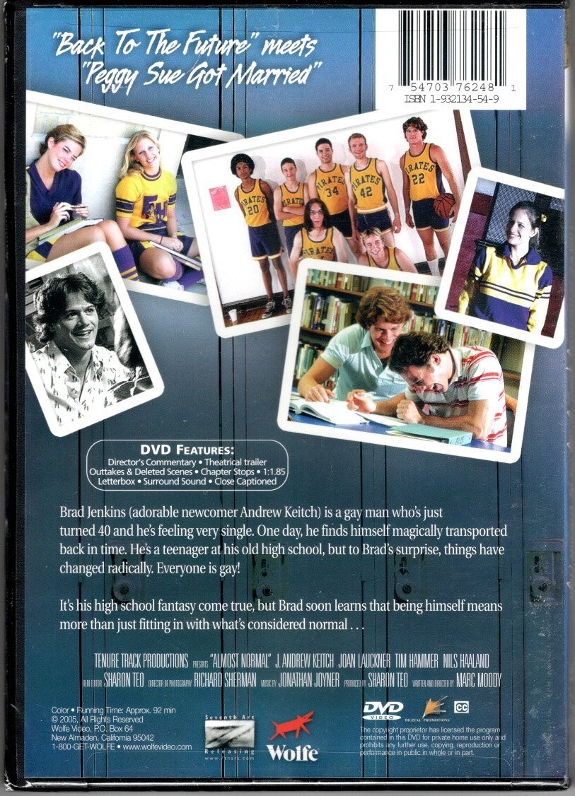 Almost Normal DVD / Gay Interest / Band New / LGBTQ Drama Comedy