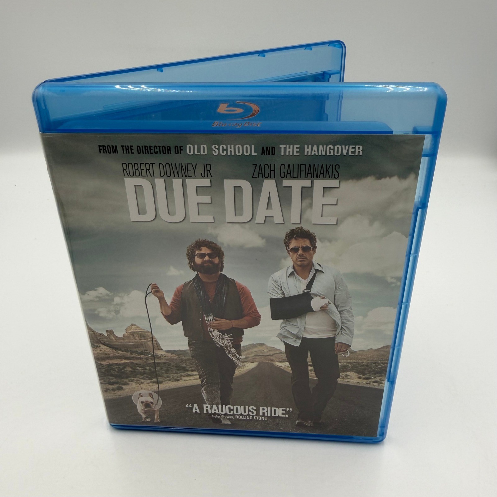 Due Date Blu-ray DVD Combo Pack Robert Downey Jr Zach Galifianakis Slipcover