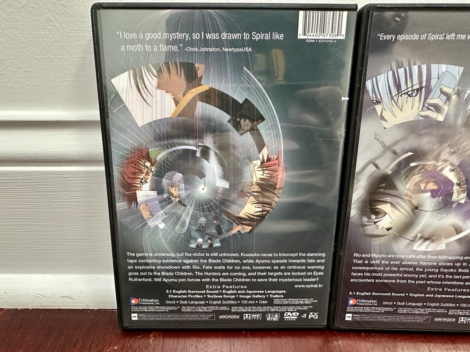 Spiral Anime DVD Lot Volumes 3,5, & 6 FUNimation Rare Anime DVD