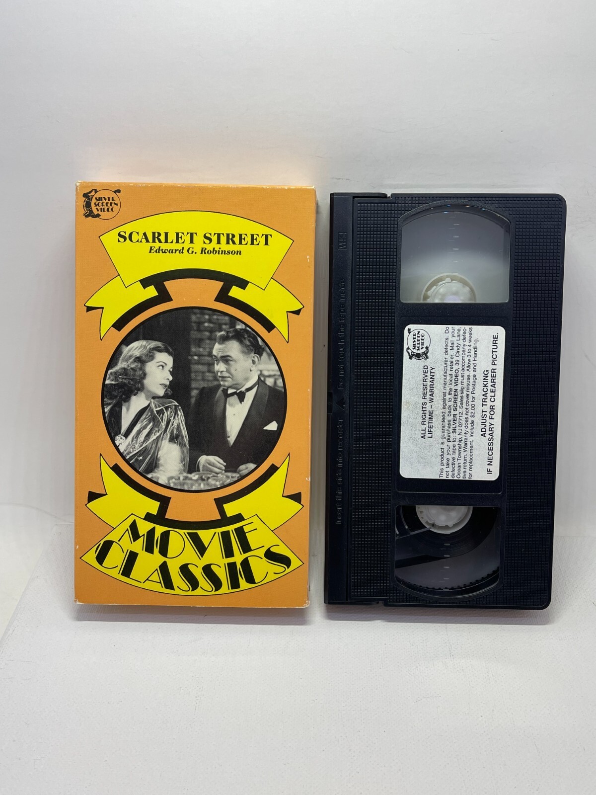 Scarlet Street VHS 1945 Edward G Robinson Joan Bennett Dan Duryea Free Shipping
