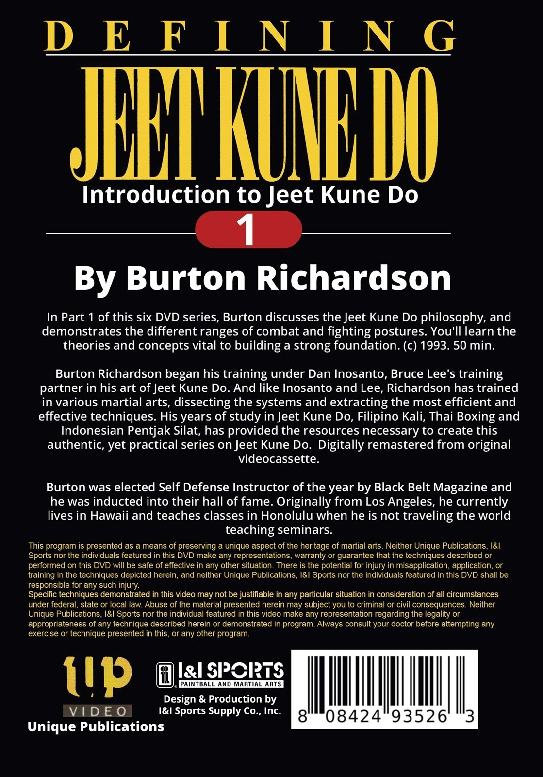 6 DVD SET Defining Bruce Lee Jeet Kune Do instructional by Burton Richardson