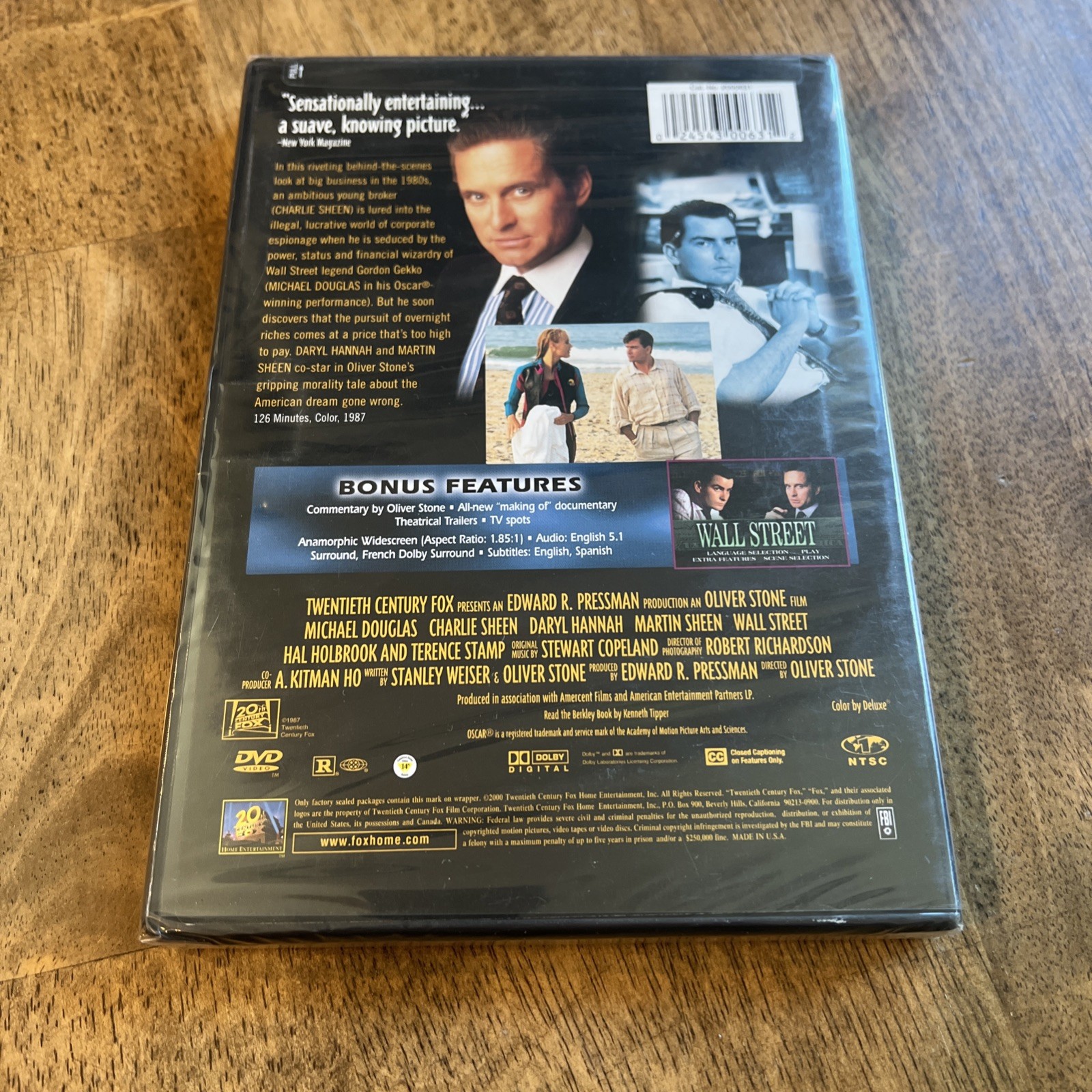 Wall Street (DVD) NEW / SEALED – FREE SAME DAY SHIPPING