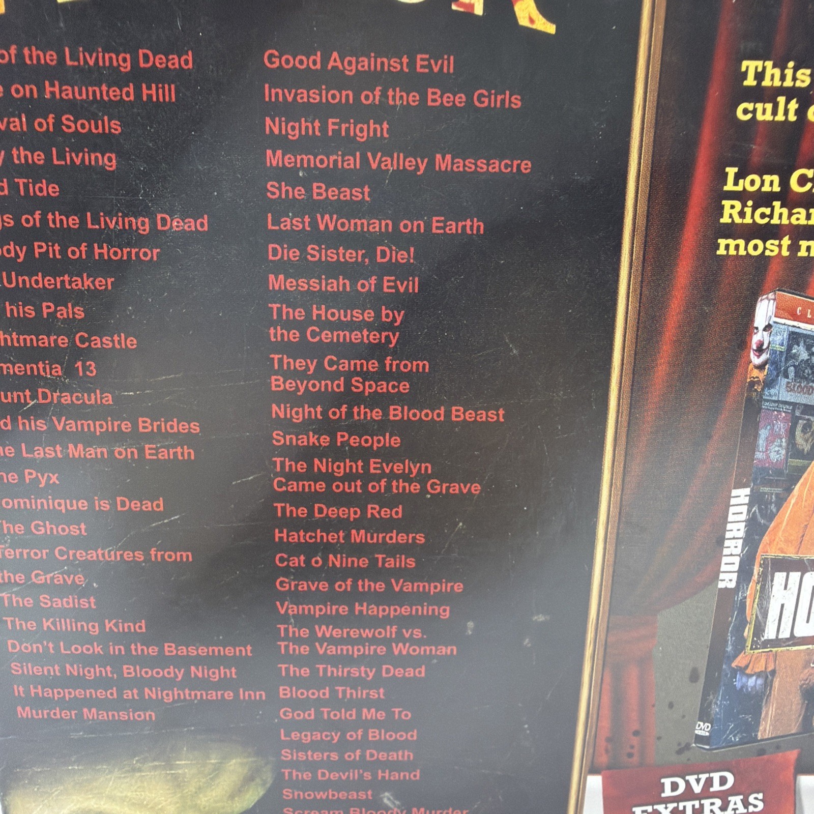 Horror: 50 Movies (DVD, 2011, 8-Disc Set Ultimate Collectors Edition) Lon Chaney