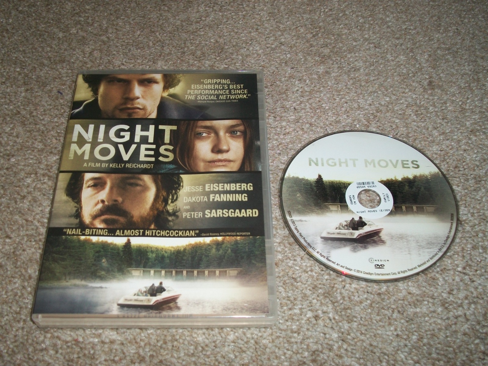 NIGHT MOVES (2013) DVD! DAKOTA FANNING & JESSE EISENBERG! FREE FAST SHIPPING!