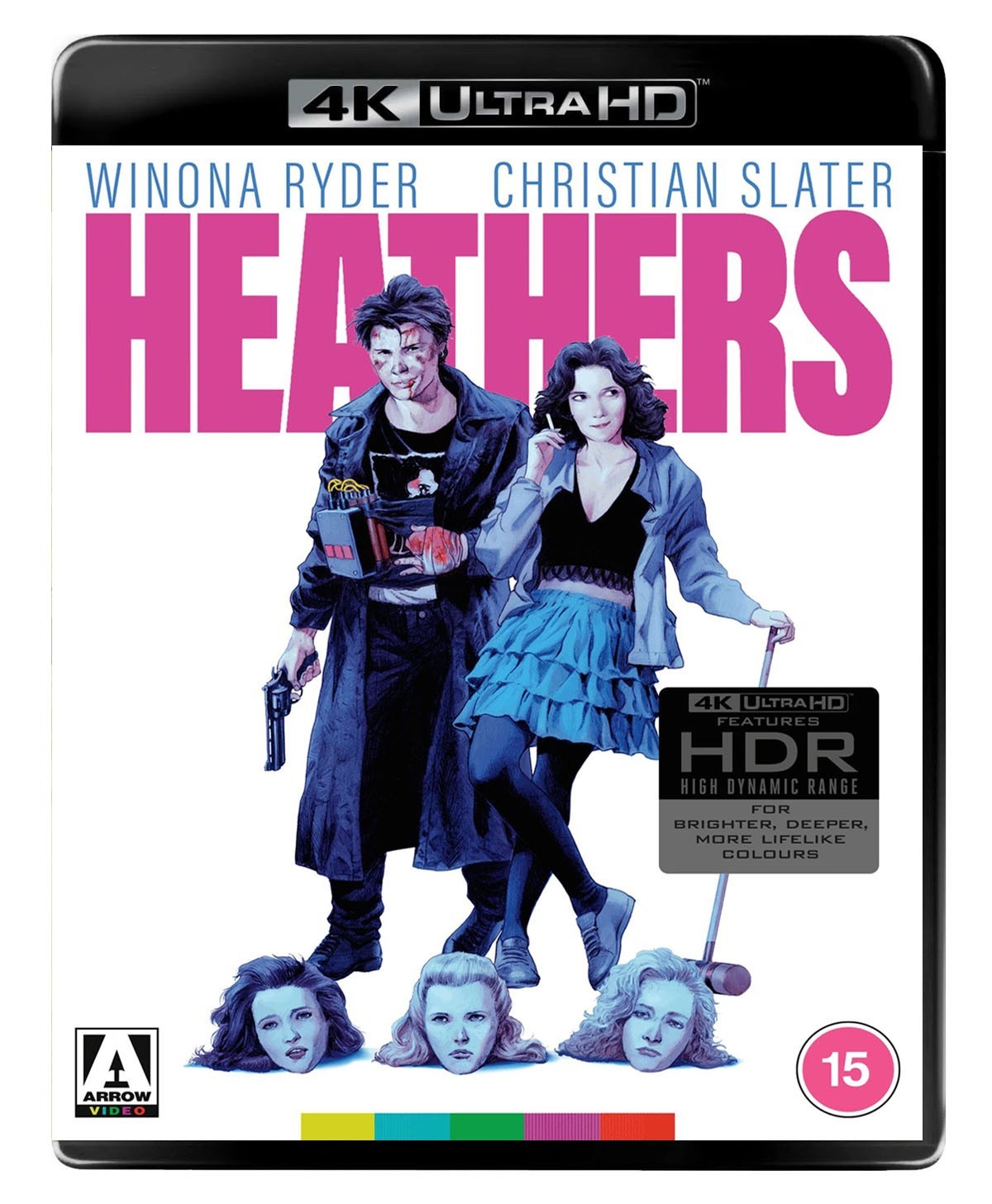 HEATHERS [4K UHD Blu-ray] (1988) Arrow UK Restored Edition Winona Ryder C Slater