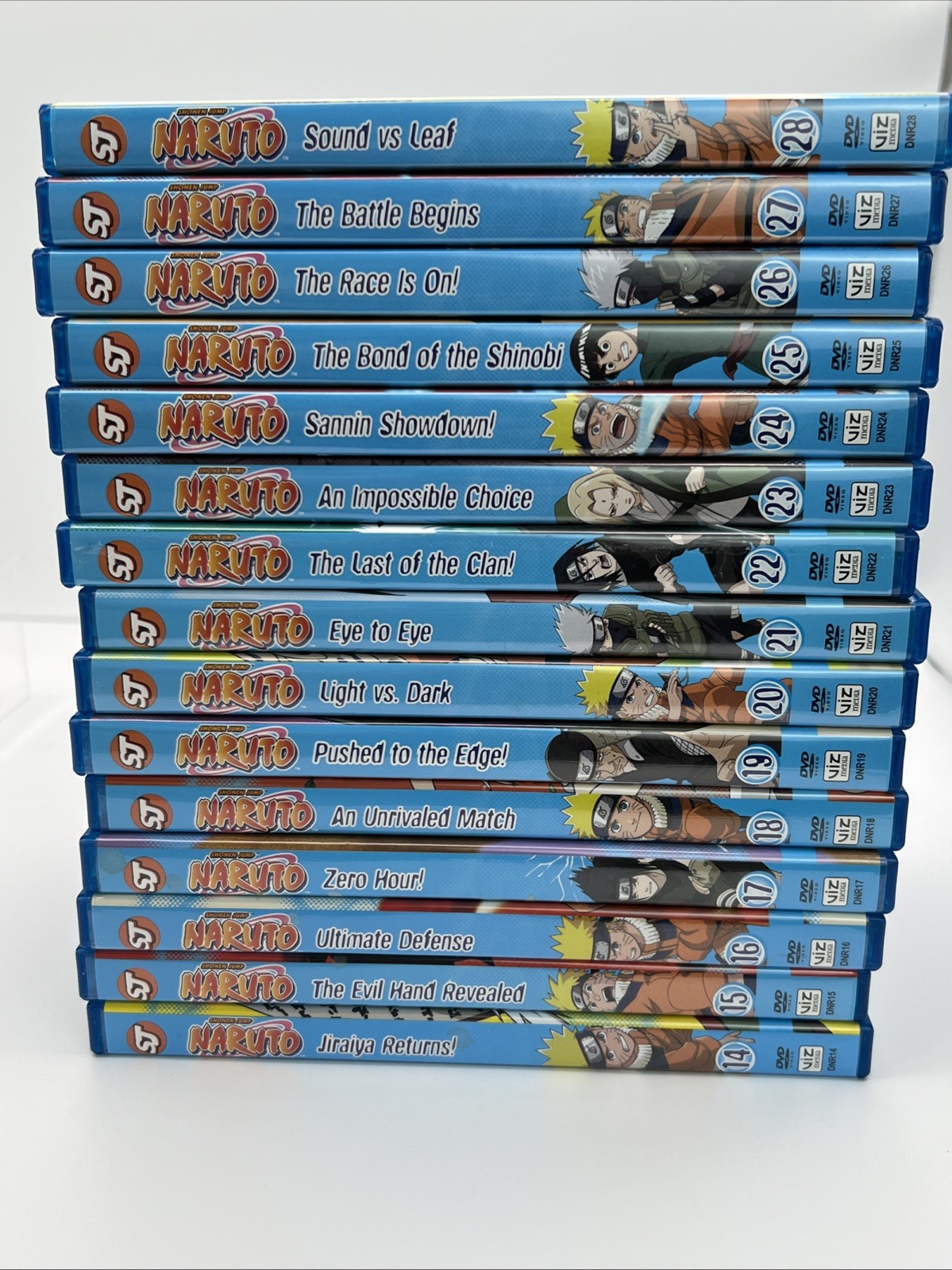 NARUTO Shonen Jump Set DVD’s Volume 1-28 Episodes 1-114 – Plus 3 Full Movies